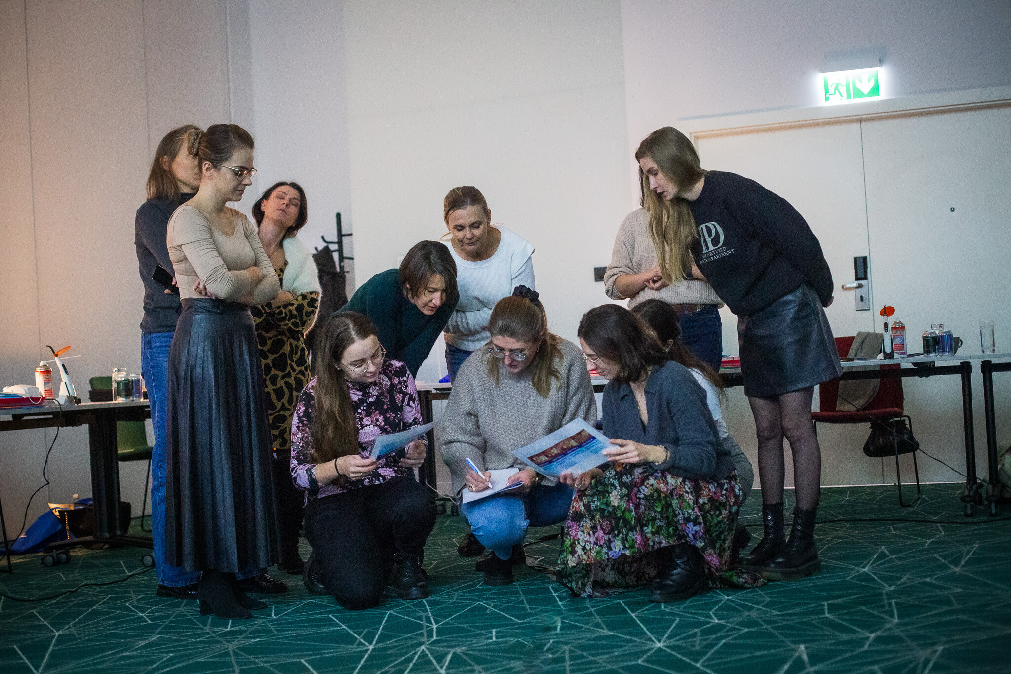 Kursanci podczas zadań grupowych ze szkolenia z MIH