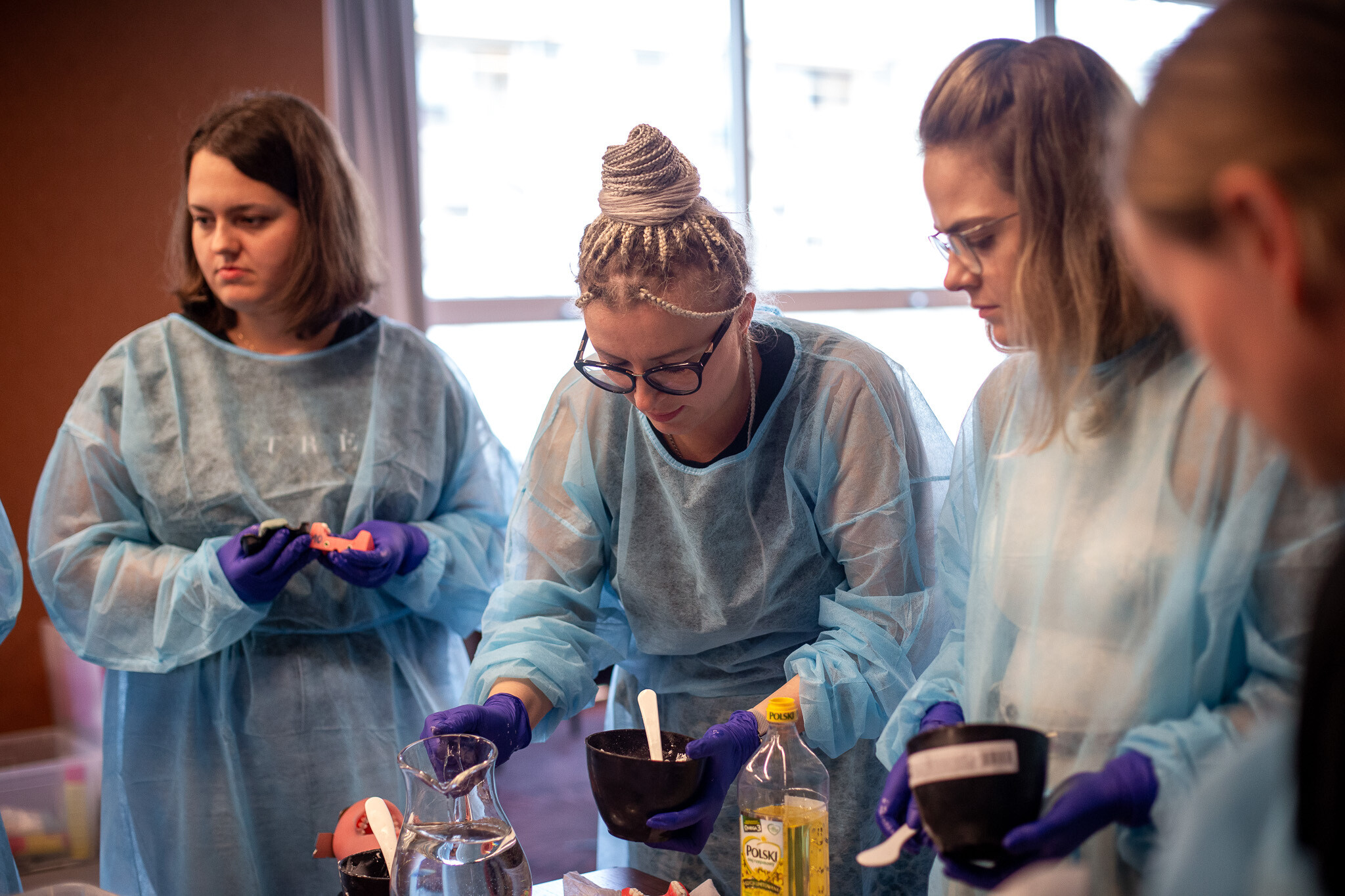 Kursanci podczas kursu z protez - Dental Day